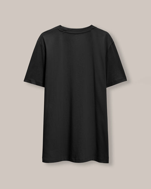 Playera Larga Slim Negra